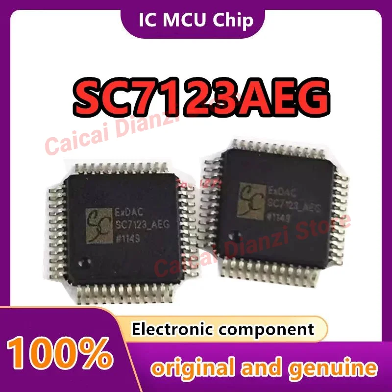 Chip de decodificación original SC7123AEG SC7123, QFP-48, nuevo, 2 a 10 unidades por lote