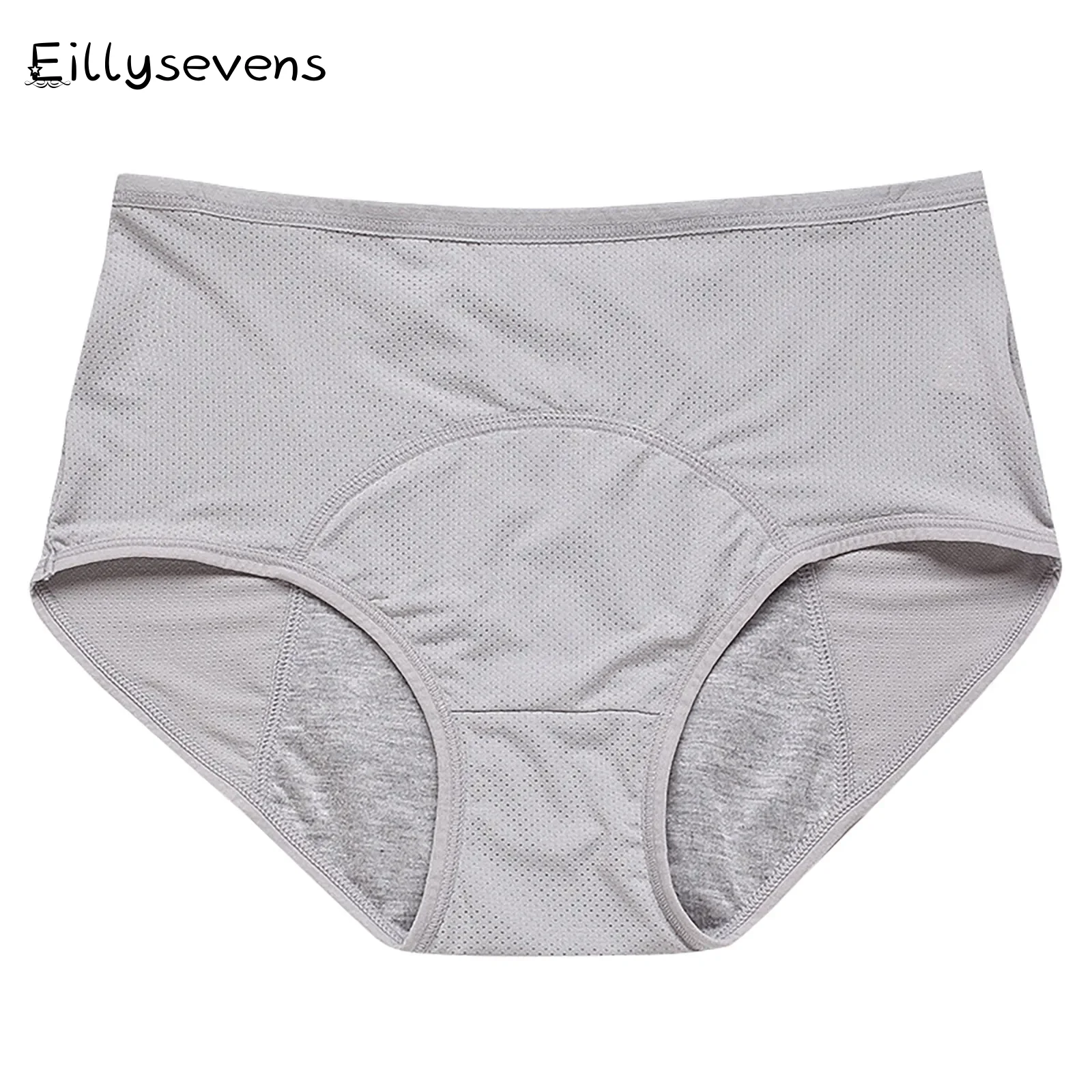 Culotte Menstruelle Mi-Taille pour Femme, Confortable, Post-partum, Douce, Solide, Entièrement Recouverte, Respirante, Grande Taille