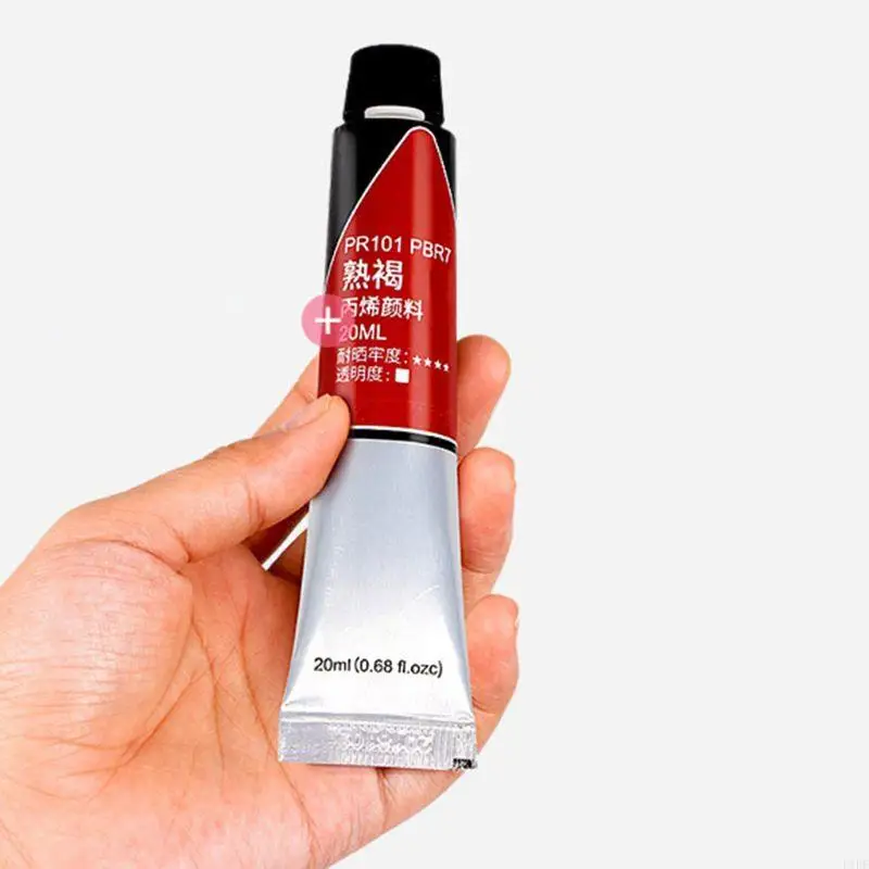 

E1PF 12/24 цвета профессиональная акриловая краска 20 мл рисунок живопись пигмент ручная краска