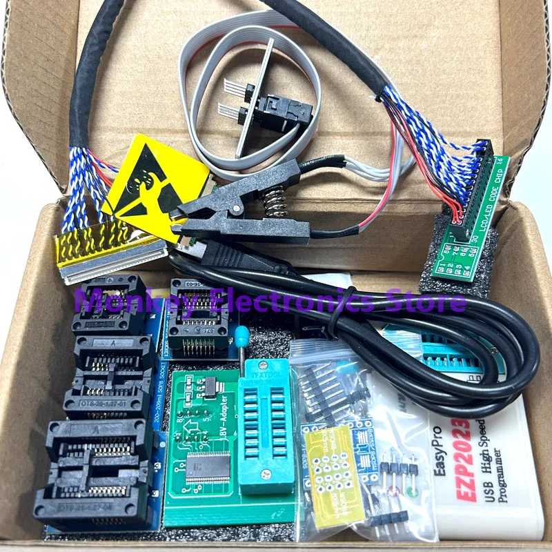EZP2023 szybki programator USB z gniazdami tsop8 12 wypalania 24/25/93/95Bois 2019/2010 ulepszona wersja