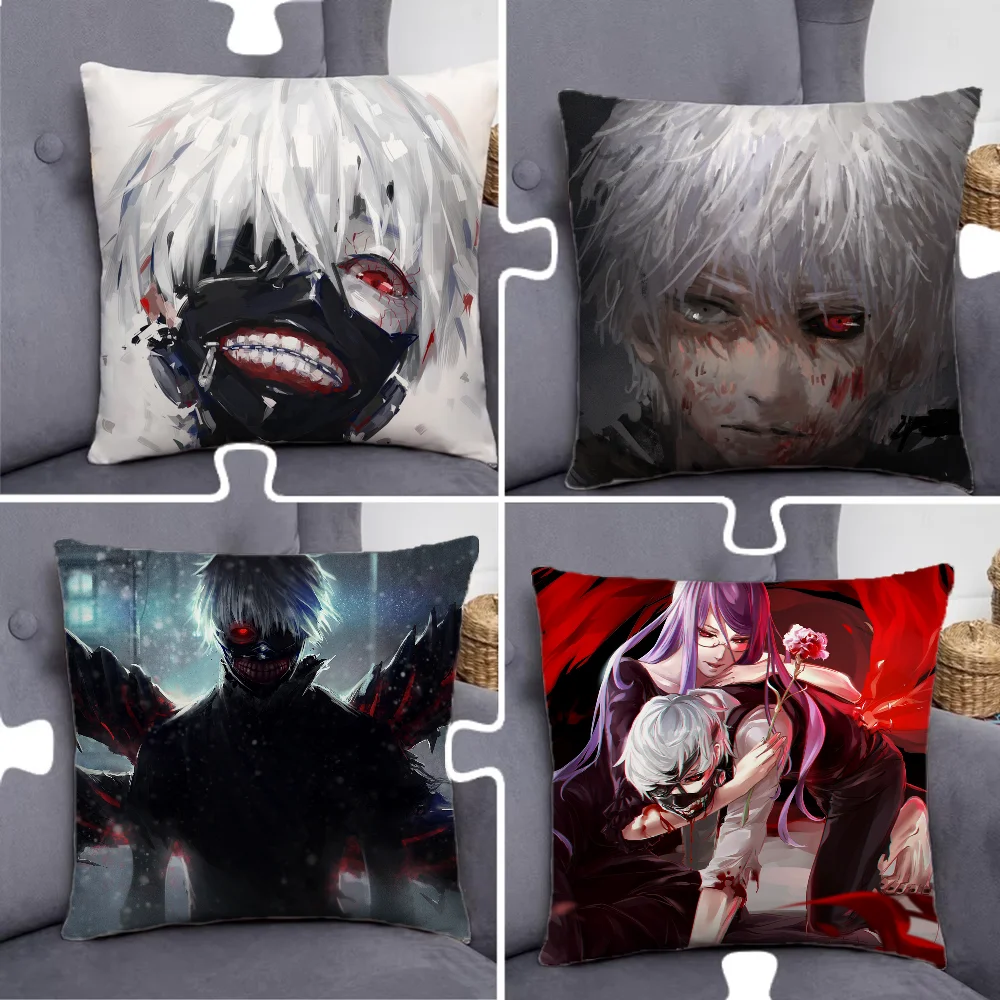 

Anime T-Tokyo Ghoul Kanek Pillow Case Pillowcase Home Sofa Cushions Car Cushions Pillowcover Office Pillowshell Pillow