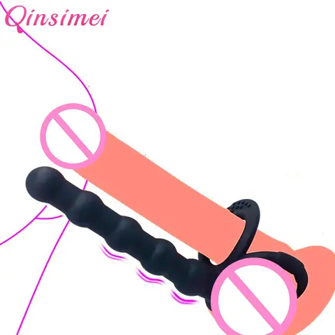 Double Penetration Dildo Peniss Delayed Ejaculation sexx Toys For Couples Anal Beads Butt Plug sexx Ring G Spot Massager For Men