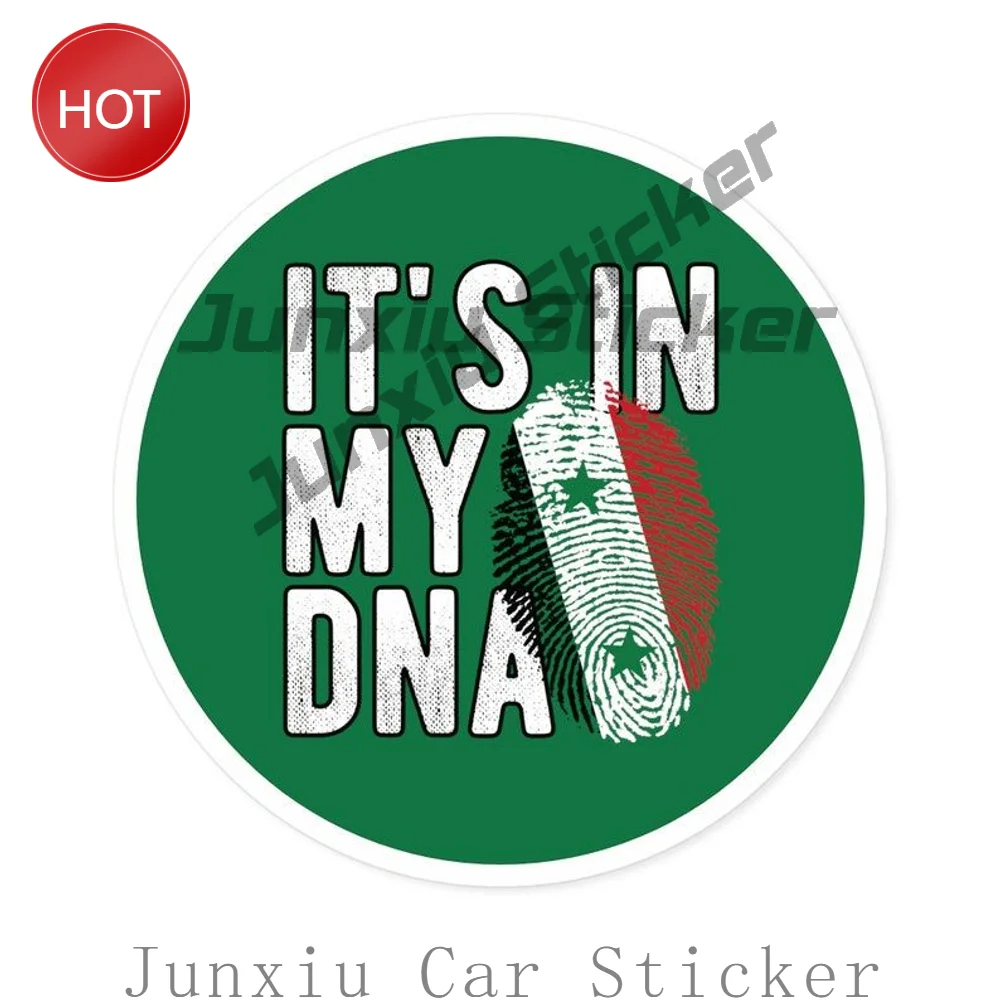 Syria DNA Heritage Water Resistant PVC Sticker For Vehicle Window And Luggage Family Ancestry Theme Decoration Decal