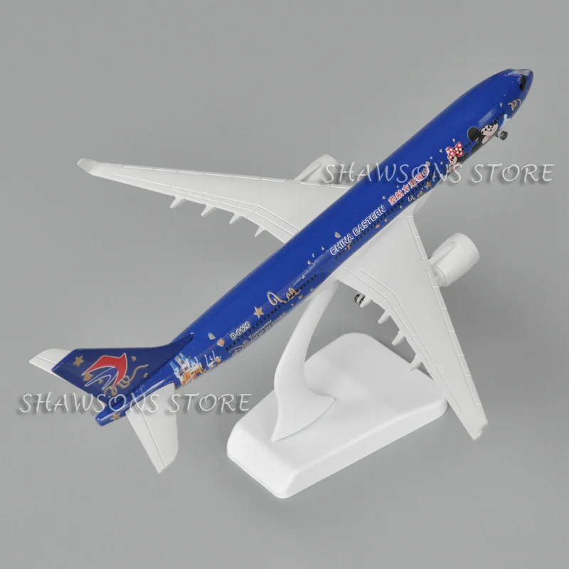 1:300 Diecast Model Logam Pesawat Mainan Airbus A330 Versi Kartun Cina Timur Pesawat Miniatur Replika Koleksi