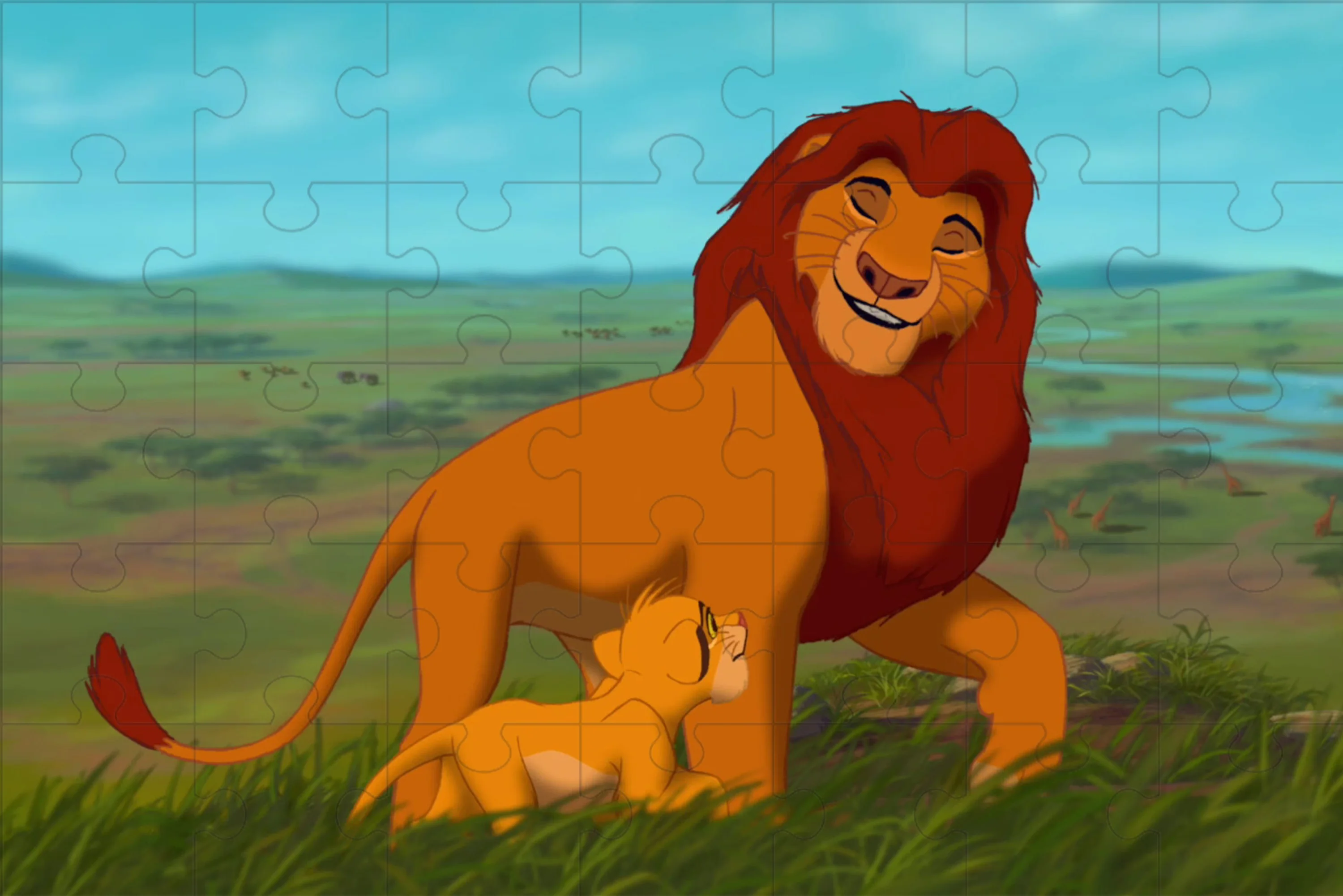 Disney Anime The Lion King Puzzle in legno Jigsaw divertenti Puzzle fai da te per bambini e adulti giocattoli educativi regalo con scatola Puzzle manuale