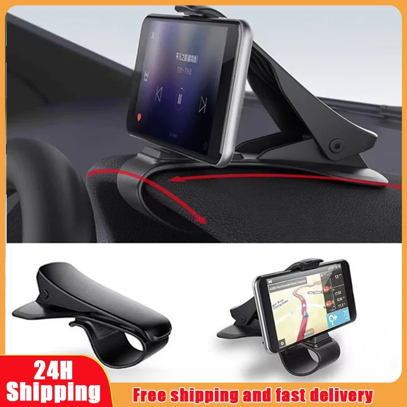 Car Phone Holder Mount Stand Holder Car Phone Kickstand 360 Degree GPS Navigation Dashboard Phone Holder For IPhone