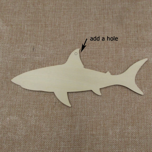 5,1–20,3 cm dick, unlackiert, blanko, Holz, unter dem Meer, Tier-Dophin-Laser, ausgeschnitten, Holzform, Bastelbedarf, Holzhandwerk-Ausschnitt – Detail 20