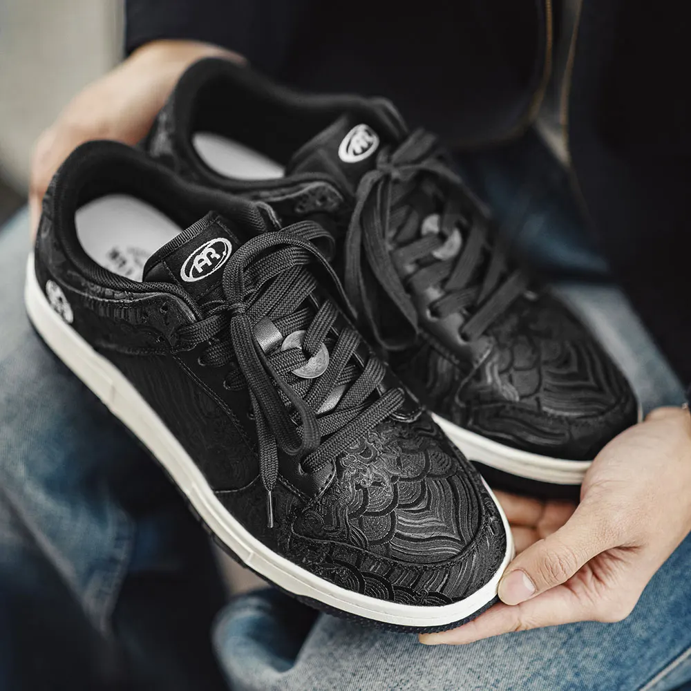 

Mra National Style Silk Sneakers Men's Shoes Spring New Niche Design Sports Casual Shoes Retro Versatile Trendy Shoes