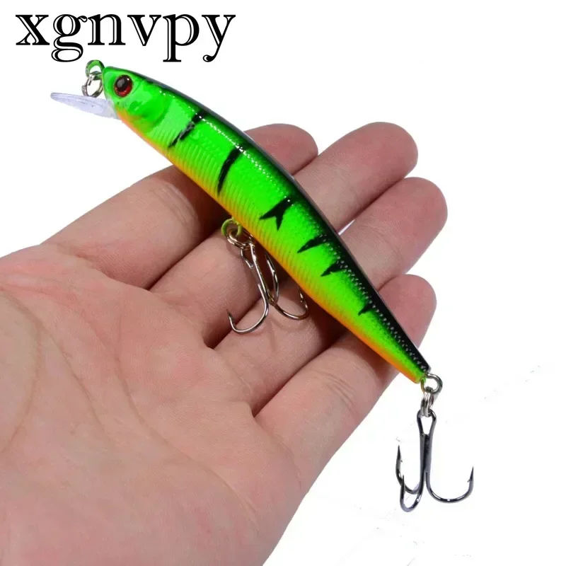 xgnvpy 1PCS Minnow Fishing Lure 95mm 8g Floating Hard Bait Wobbler Jig Crankbait Carp Bass Fishing Tackle Swim Bait