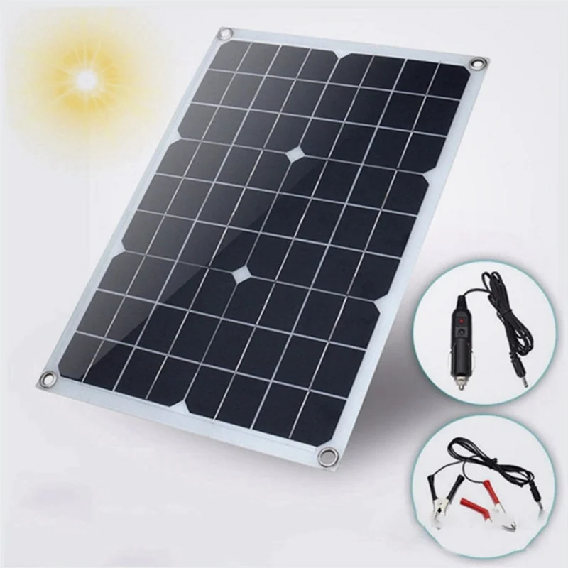 20W 18V Monocrystalline Solar Photovoltaic Panel Environmentally Friendly Portable Solar Charging Panel Solar