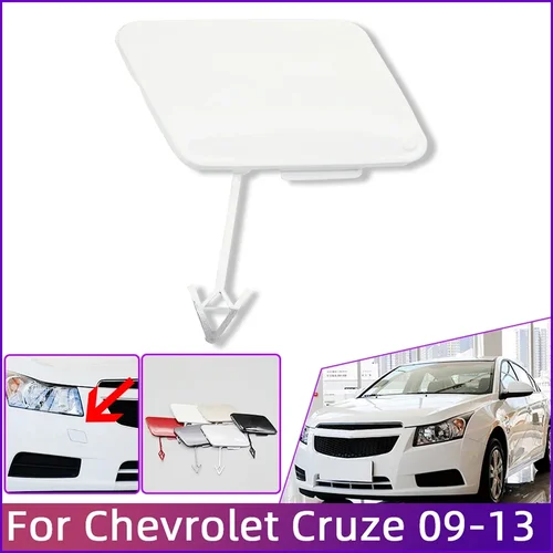Tapa de la cubierta del gancho de remolque del parachoques delantero para Chevrolet Cruze 2009 2010 2011 2012 2013 gancho de remolque ojo de transporte tapa del remolque guarnición embellecedor