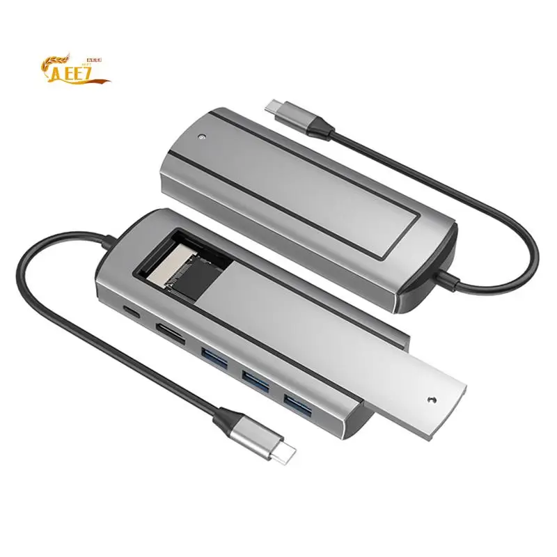 

AEE7-6-In-1 M.2 SSD-концентратор USB C Док-станция с хранилищем дисков USB 3.0 типа C для совместимости — ноутбук для ноутбуков