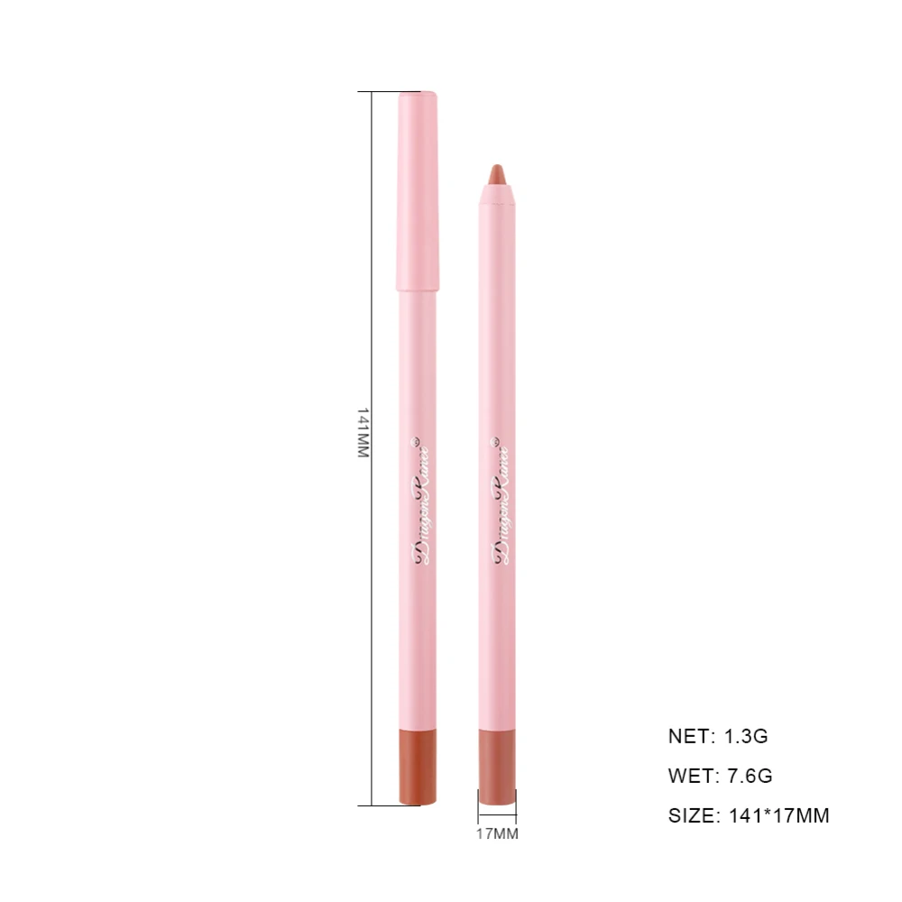 Lip Liner Pen Remarkable Color Rendering Foggy Lipliner Lipstick Pen Lipstick Matte Velvet Not Blooming Waterproof No-stick Cup