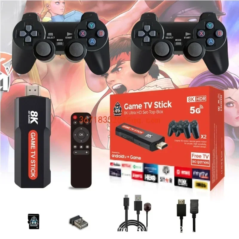 X2PLUS TV game console Wireless controller Double game console Arcade retro classic