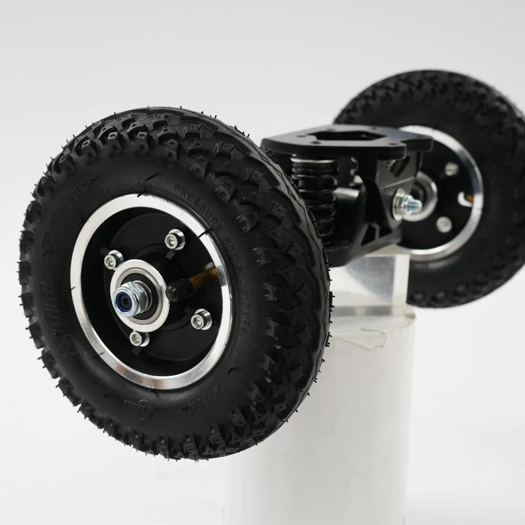 Combo de Rueda de Aleación de Aluminio de 8 Pulgadas y Soporte de Eje Delantero para Scooter Eléctrico, Capacidad de Carga Total de 100 kg, Piezas de Reparación Resistentes para Scooter