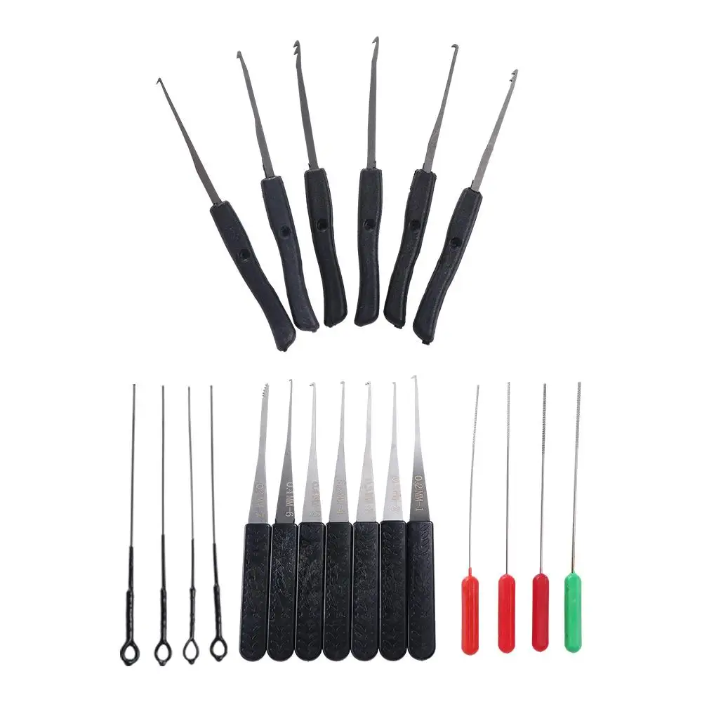 Profissional Chave Quebrada Visível Multifuncional Ferramenta de Mão, Chaveiro Suprimentos, Lock Pick Set, DIY Extractor, 1Set