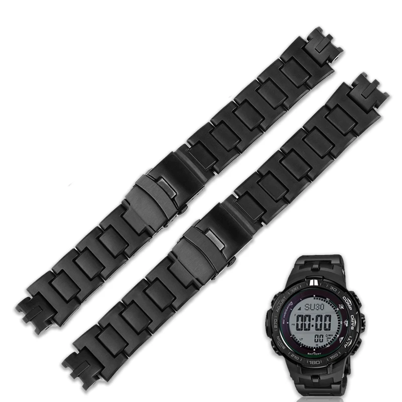 For Casio Composite Men's Plastic Steel Accessories Prw6000//3000/3100 Mountaineering Sweat-Proof Lightweight Sports Watch Strap