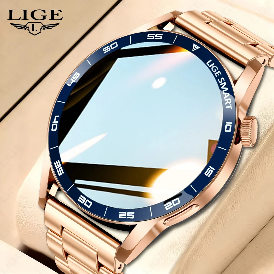 

LIGE Men Bluetooth Smart Watch Make Answer Call 1.38" HD Color Display IP68 Waterproof Health Fitness Tracking Women Smartwatch