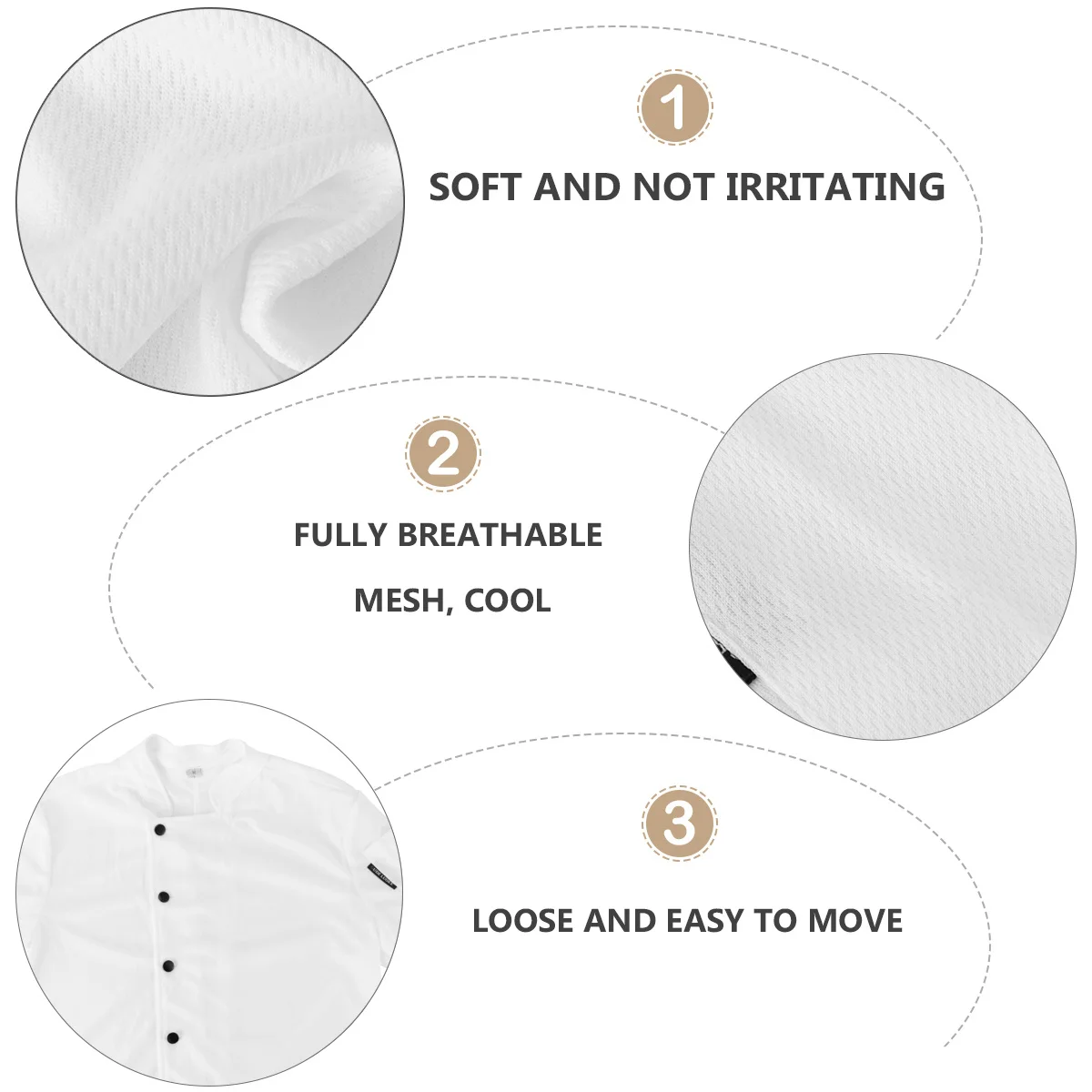 1pc Breathable Mesh Chef Uniform Short Sleeve Anti-Wrinkle Kitchen Workwear For Restaurant Hotel Cook Staff Chef Jacket