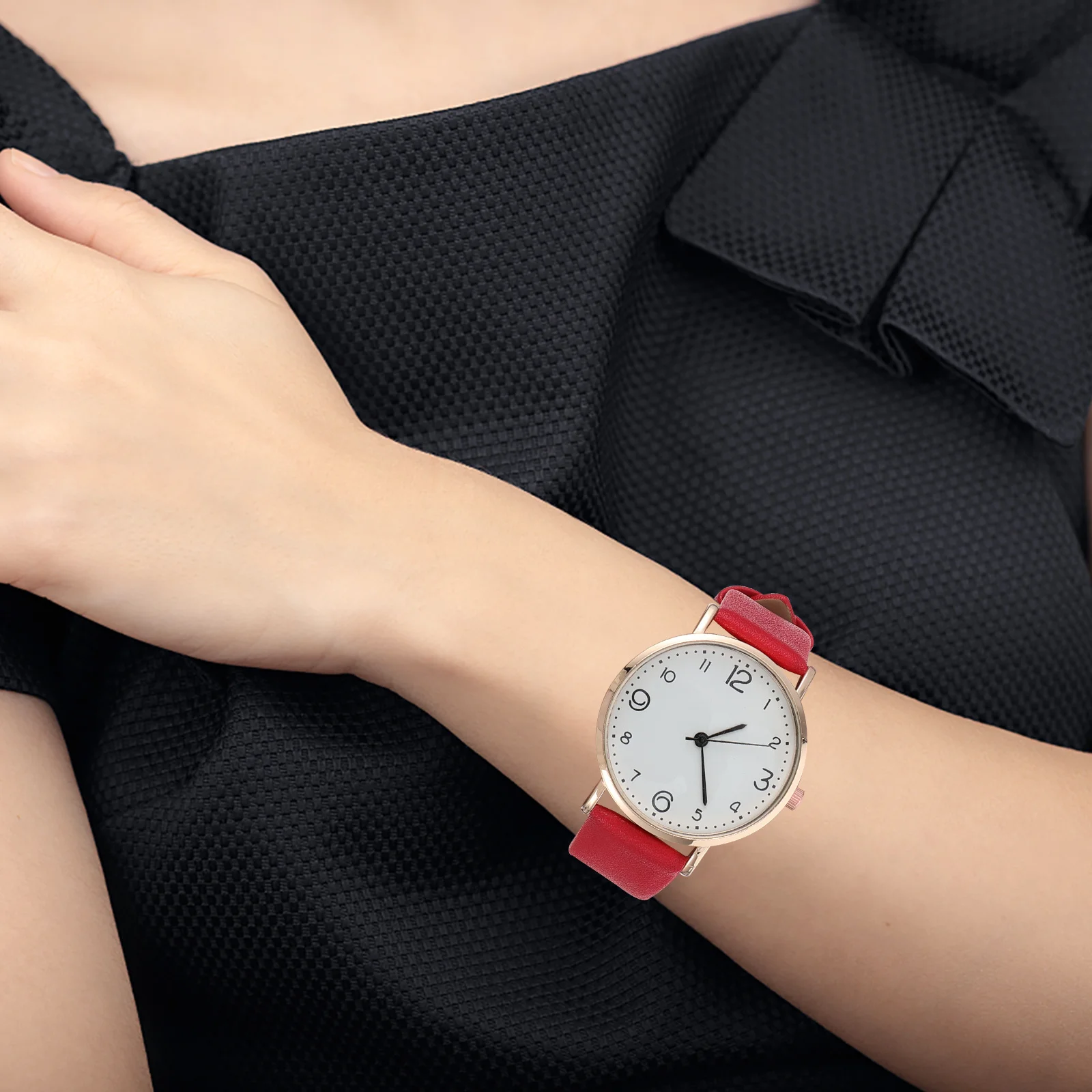 

Strap Watch For Women Elegant Minimalist Quartz Wristwatch Fashionable Lady Timepiece Daily Party Gift Idea