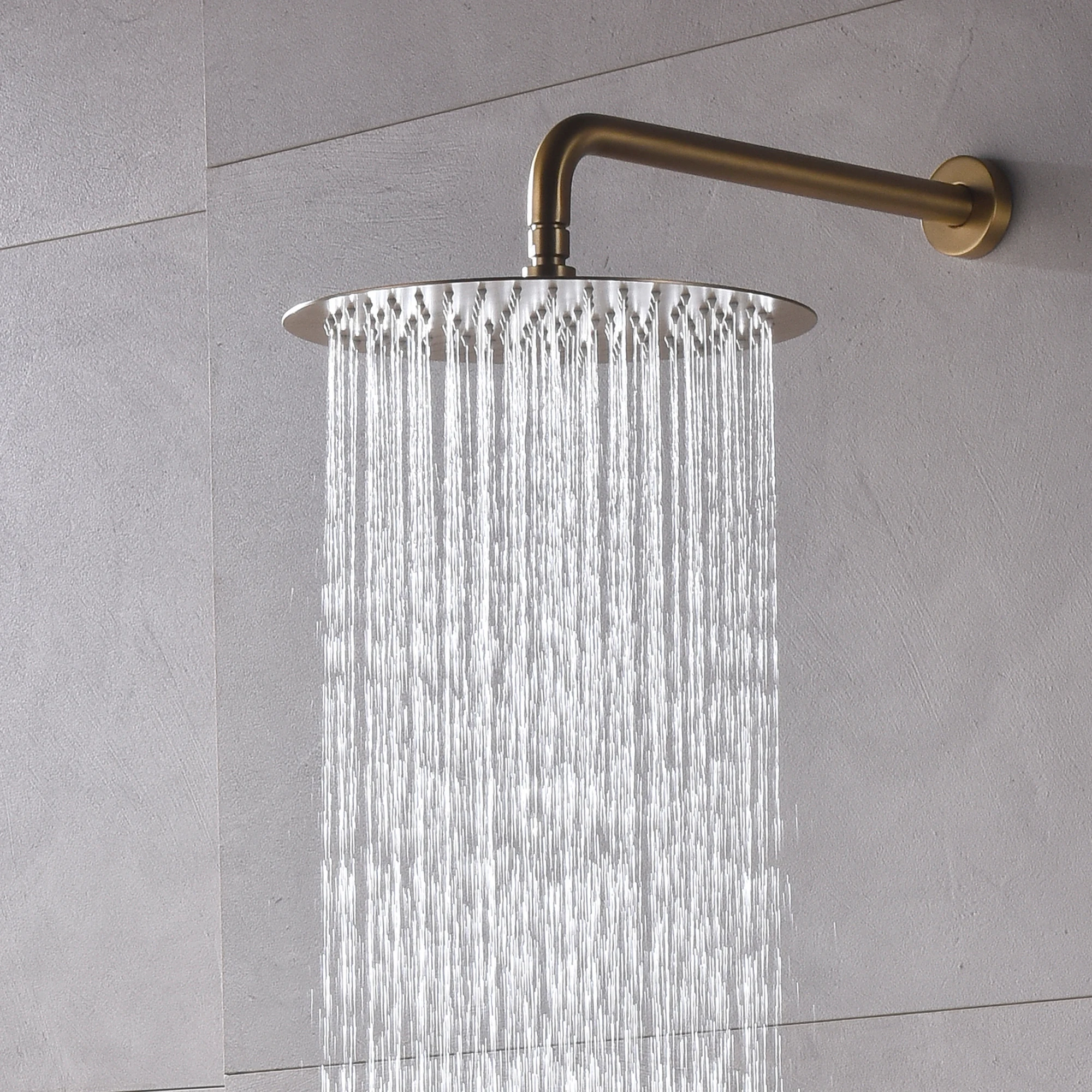 12-дюймовая насадка для тропического душа, скрытый настенный душевой набор для ванной комнаты, потолочный смеситель для душа для ванны