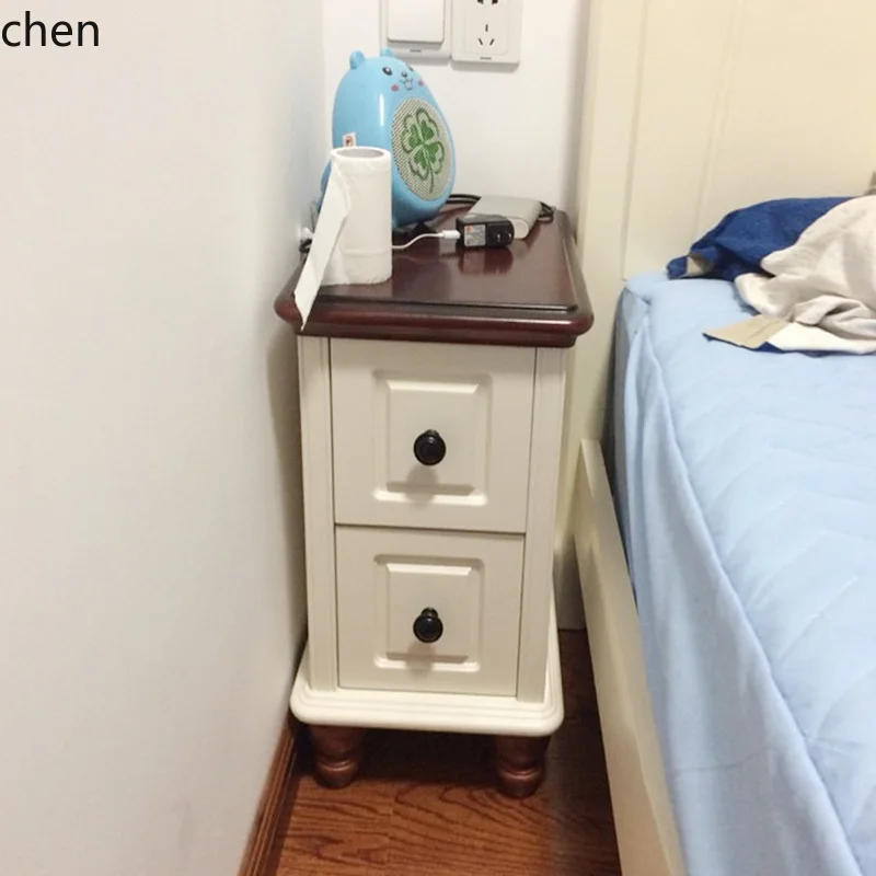 Mediterranean Mini Small Apartment Simple European Country Style 20\25\30\35\40\45\50cm Bedside Table