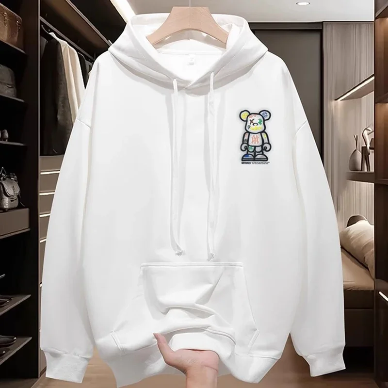 2026 New Design Men's Hooded Sport Shirt - Spring-Autumn Casual Fashionable Loose Fit Cool Couple's Top - view 4