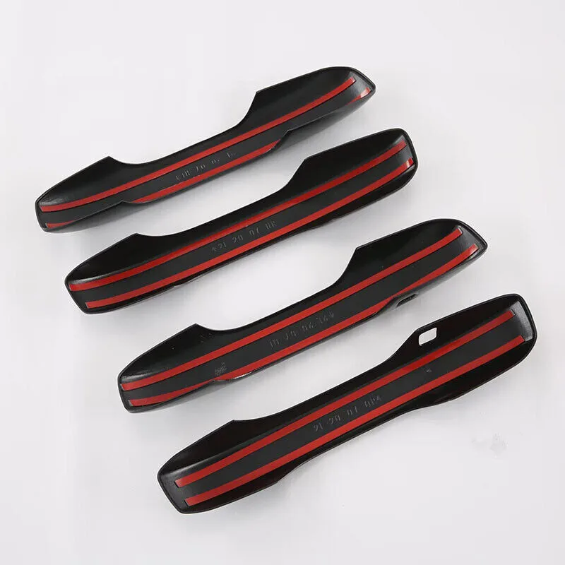 4PCS Glossy Black Out Side Door Handle Cover Trim For Honda CRV CR-V 2023 2024