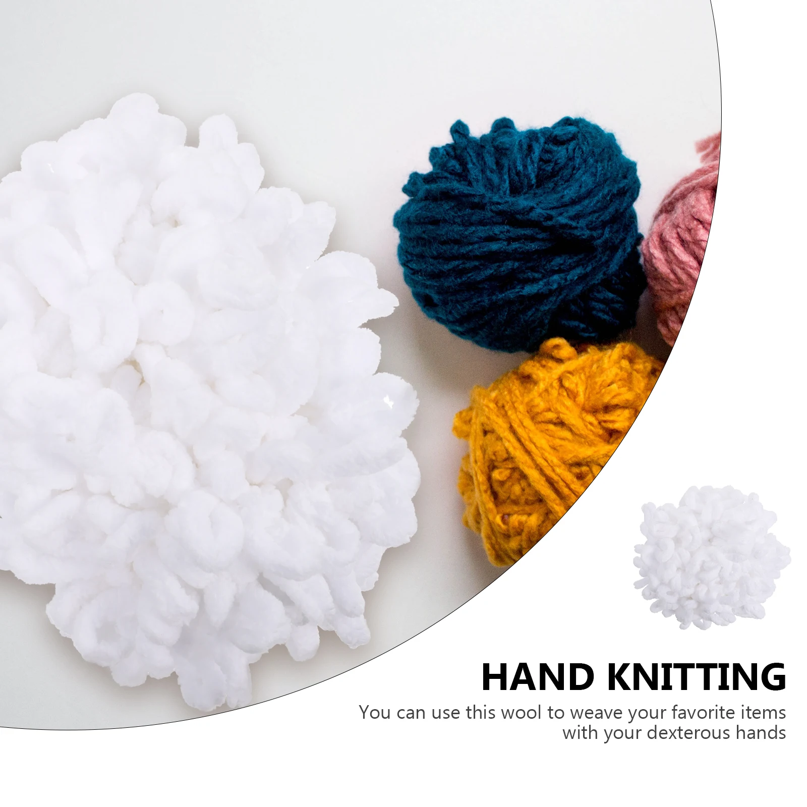 

Woolen Scarf Yarn White 3 Color Thick H Knitting Soft Comfortable Projects Wool Toy Accessories Perfect Gift Family