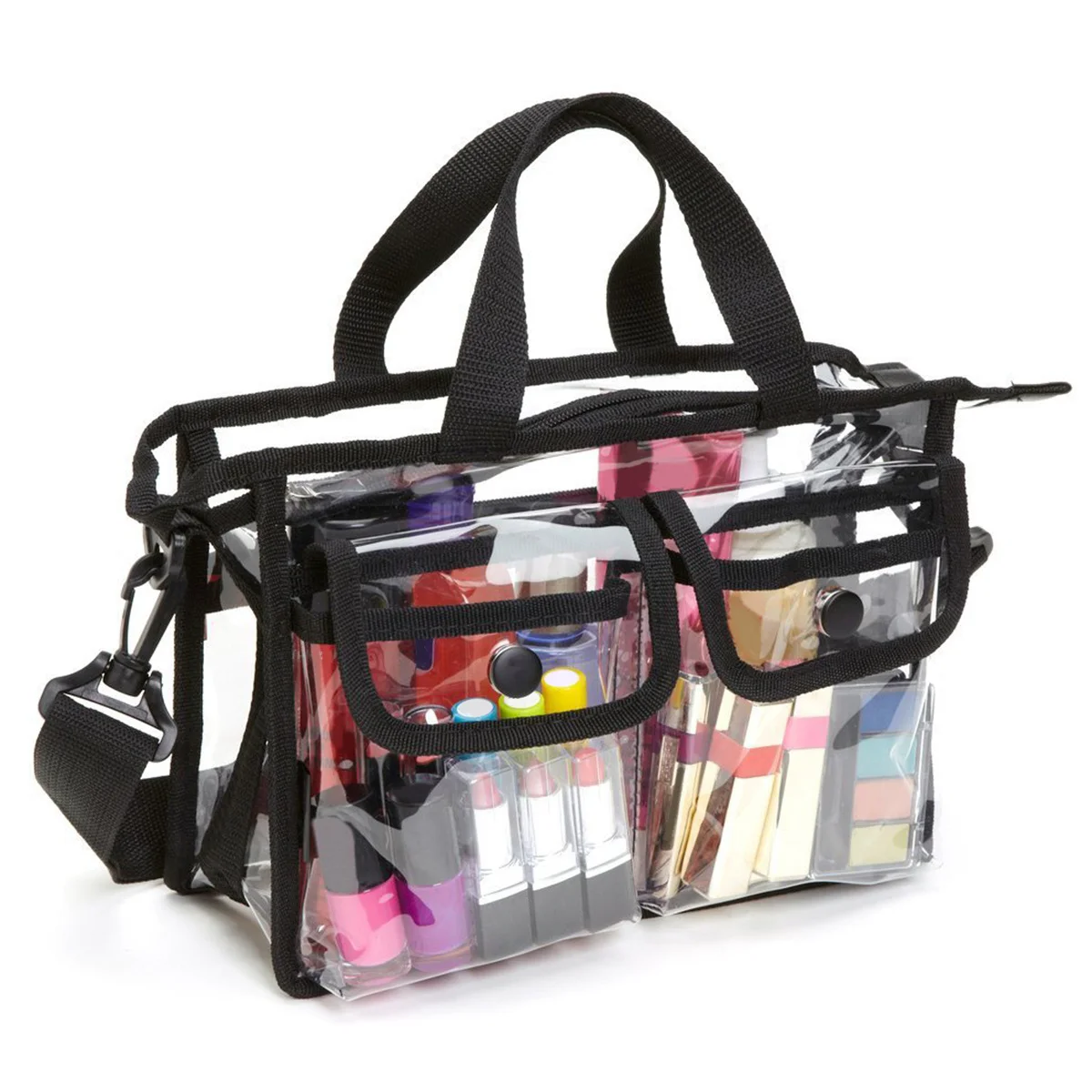 

Transparent Shoulder Bag Large Capacity Multifunctional Travel Toiletry Makeup Pouch Lightweight Waterproof Hanging Bag