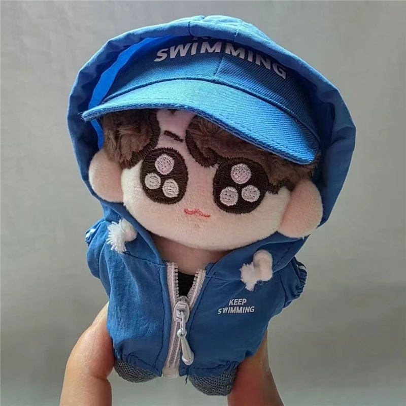 New Hot Kpop Korean Boys Blue Keep Swimming Figure Cloth Not Keychains Fans Gifts Collection