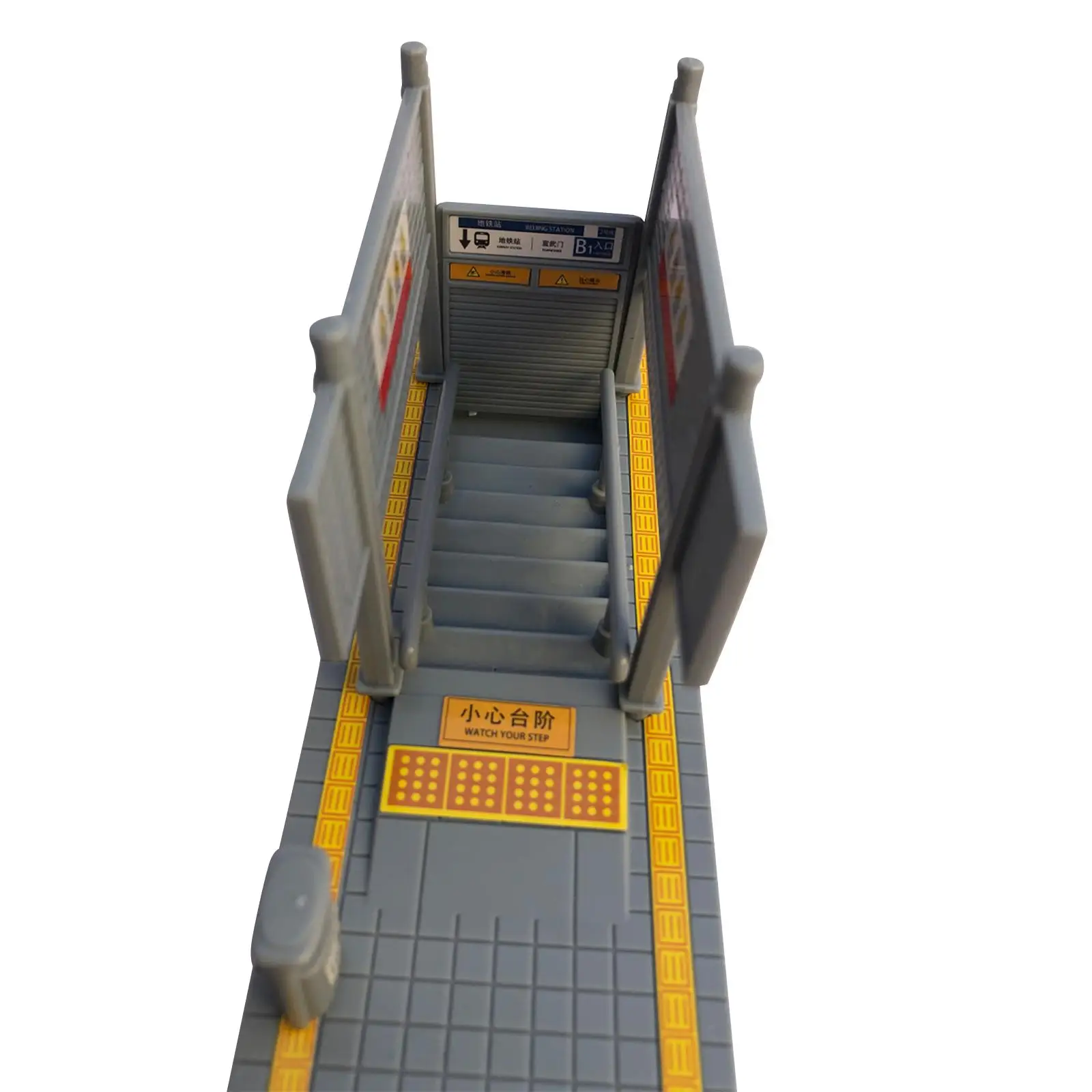 DIY Metro Station รุ่น 3D อาคารปริศนาของเล่นเด็ก 1:64 ฉากสถาปัตยกรรมสําหรับ