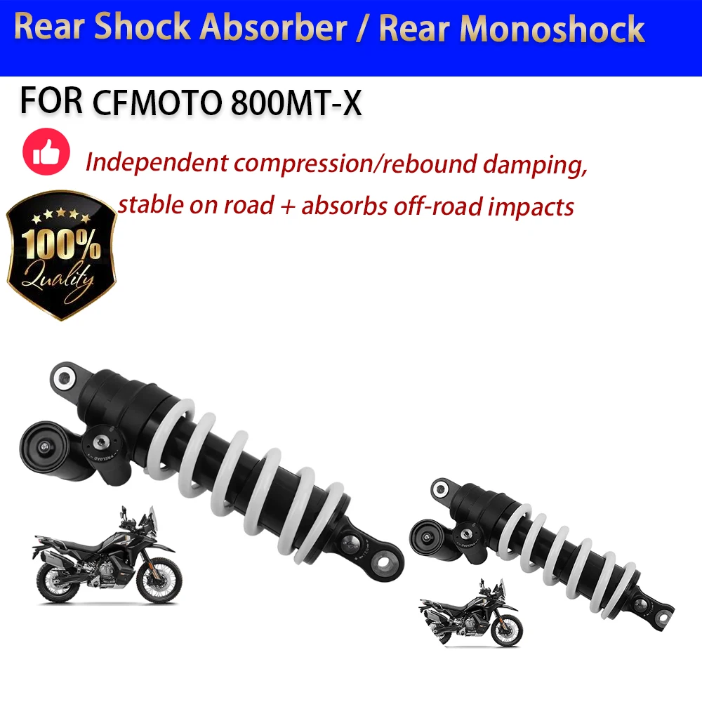 For CFMOTO 800MT-X Rear Shock Absorber Monoshock 20-Stage Preload Amortiguador Moto Accesorios Moto