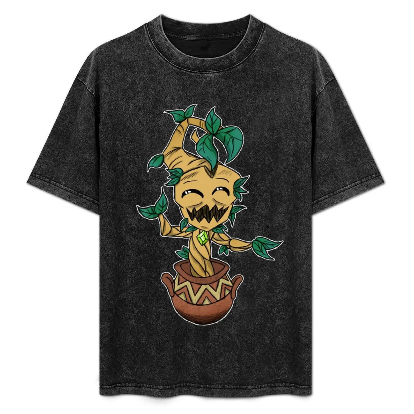 

Dancing Wormwood in Pot T-Shirt Casual Minimalist Short Sleeve Top