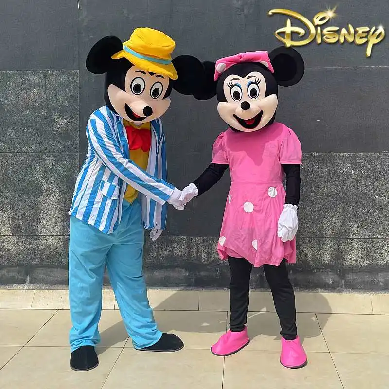 

Customized Disney Mickey Minnie Mouse Mascot Set Classic Cartoon Characters Advertising Event Party Adult Costume Large Mascot