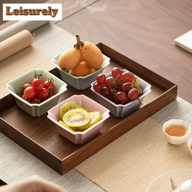 Elegant Sea Wave Fruit Dishes Elegant Pastry Plate Dim Sum Plate Food Storage Tray Household Plates For Food Accessories Craft