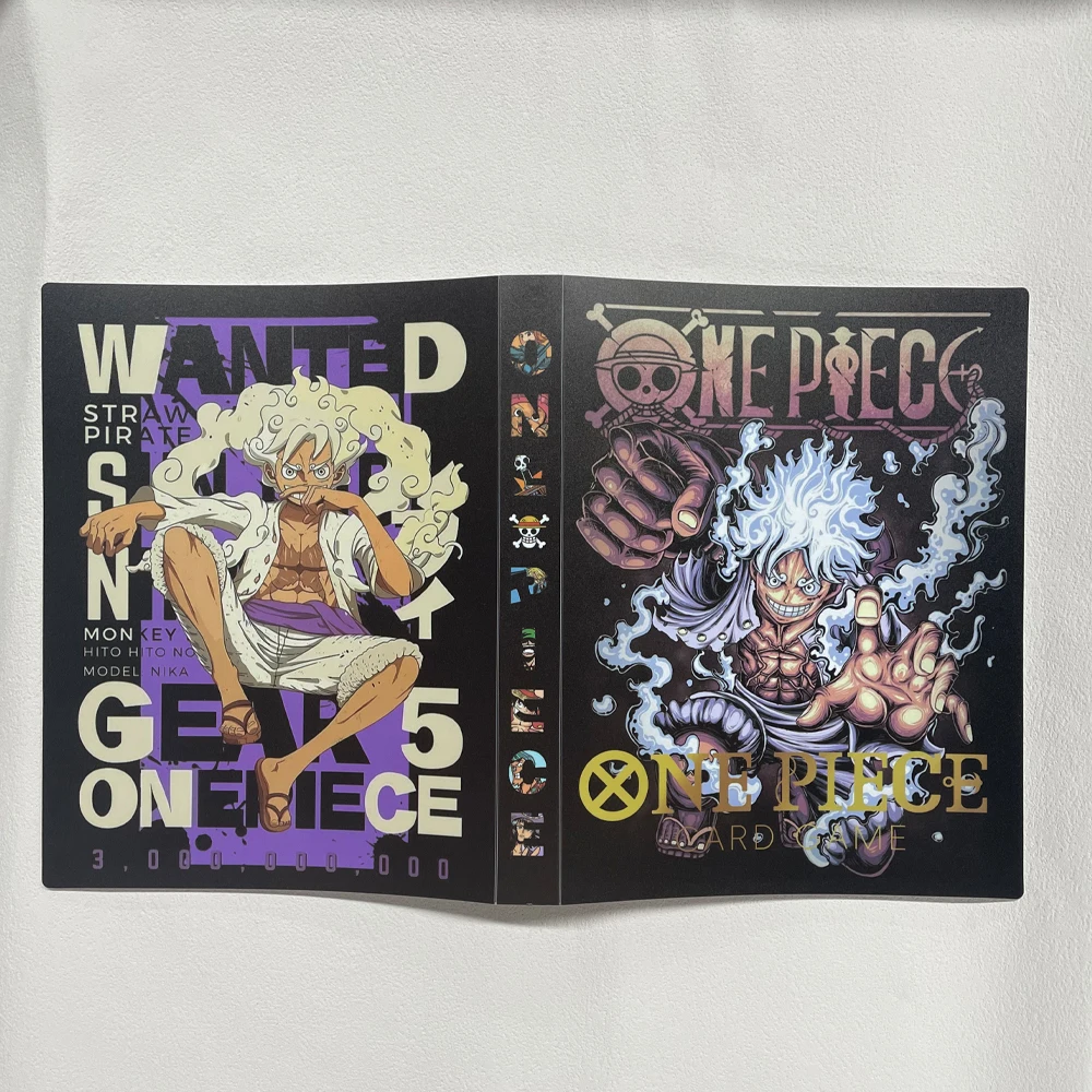 ألبوم بطاقات قابل للجمع من Diy Anime Opcg Nika Luffy مكون من 4 مقصورات يمكن أن يحمل 240 بطاقة قابلة للجمع وغطاء لمس غير لامع يجمع الهدايا #1