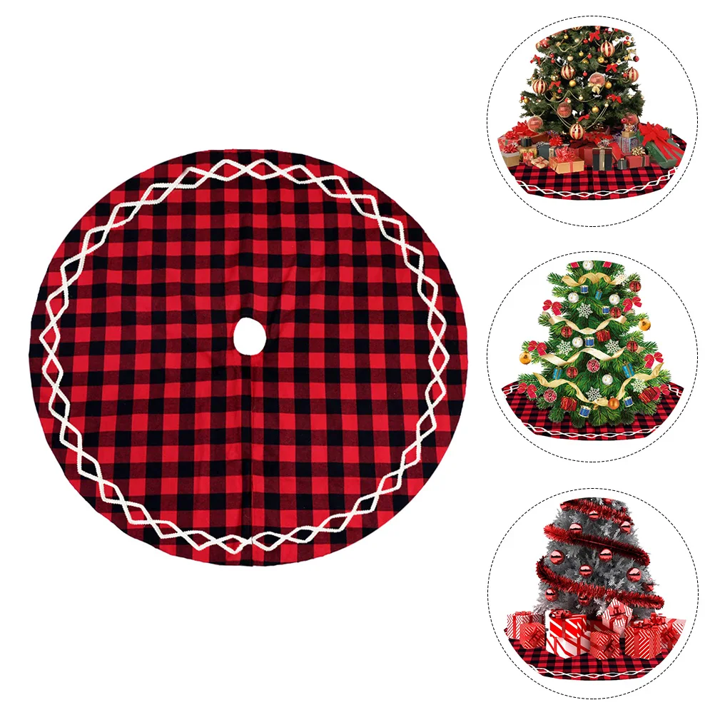

1pc Cloth Christmas Skirt Stylish Mat Decorative Skirt Festival Decoration Protector Xmas Tree Cover Christmas Tree