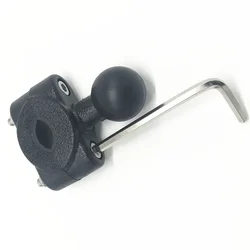 rail mount 1 inch ball car headrest , motorcycle scooter rearview mirror stem bar mount for garmin gopro