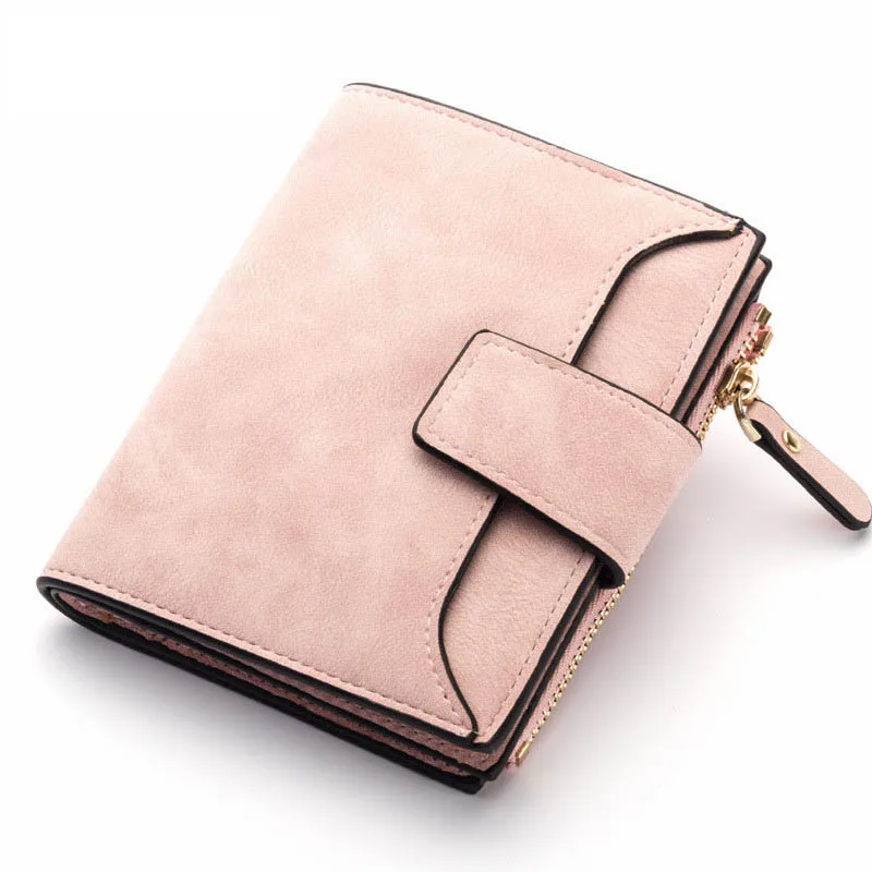 2023 Leather Women Wallet Hasp Small and Slim Coin Pocket Purse Women Wallets Cards Holders Luxury Brand Wallets Designer Purse