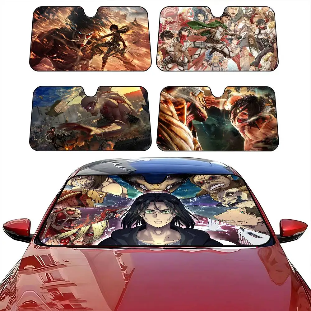 

A-Attack O-On T-Titan Car Solar Protection Heated Windshield Sunshade Car Window Windscreen Cover Sun Shade Auto Sun Visor