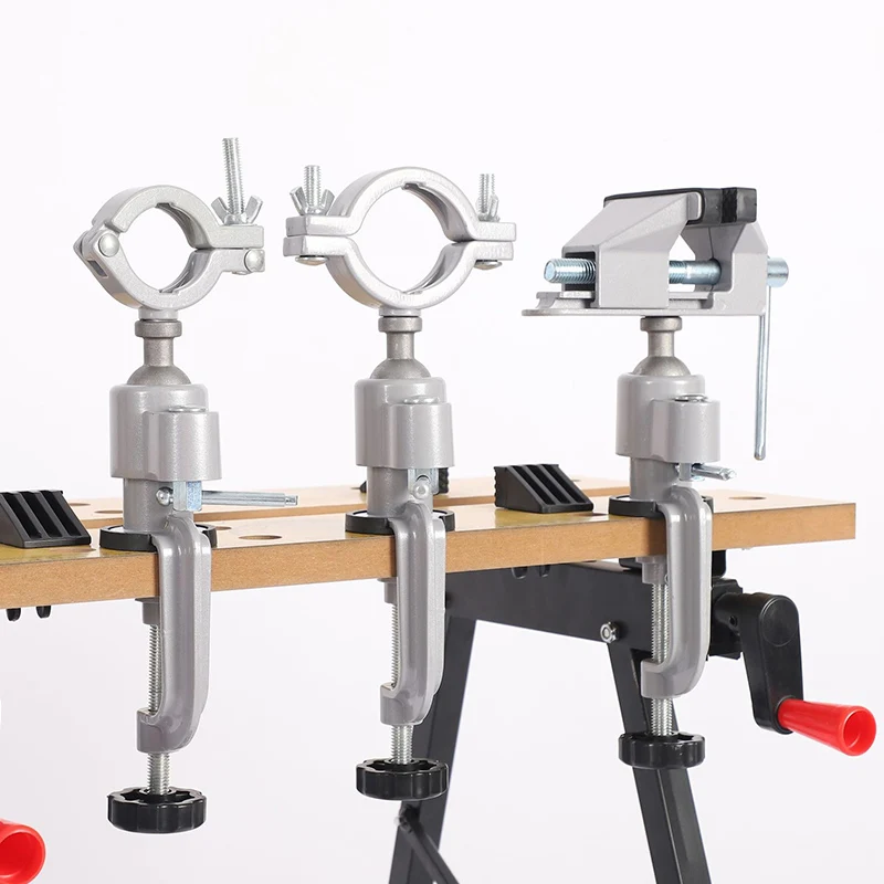 Imagem -02 - Suporte Fixo Giratório Universal de 360 Graus para Moinho Elétrico Broca Moedor Liga de Alumínio Mesa Vice Rack Acessórios para Ferramentas Elétricas