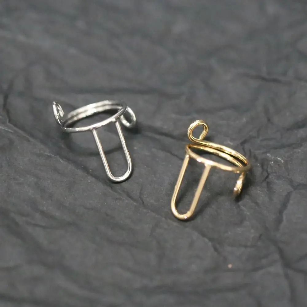 High Quality for False Nail Nail Rings for French Fake Nails Removable Fingertip Nail Rings Causal Gold Color Phalanx Ring Girls