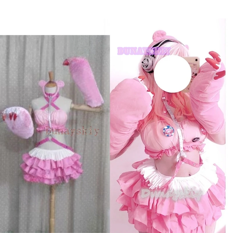 SUPER SONICO GRG Racing Queen Genus Gloomy Bear Cosplay Costume with socks