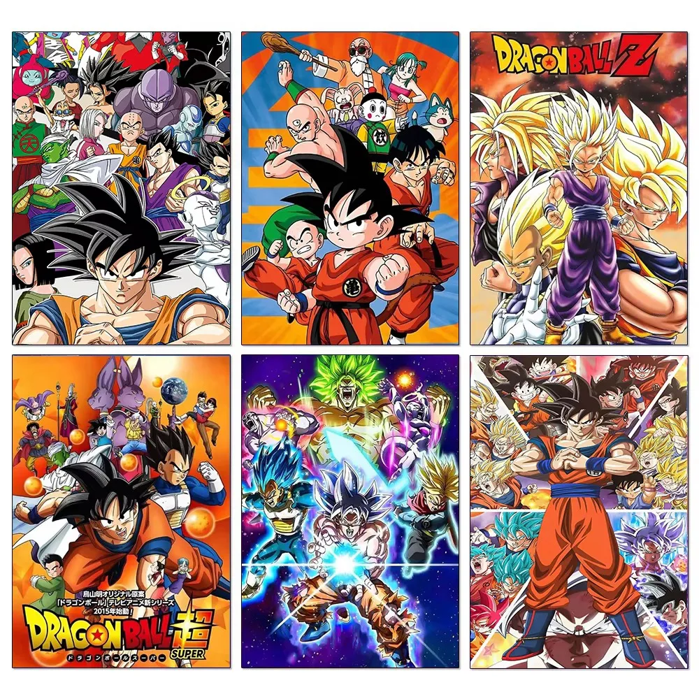 Resin Art Goku - Dipinto con Diamanti Anime Super Saiyan