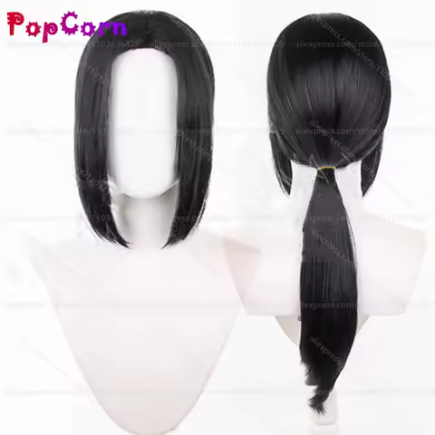 Uchiha Itachi Cosplay Wig 70cm Long Straight Black Wig Cosplay Anime Cosplay Wigs Heat Resistant Synthetic Wigs