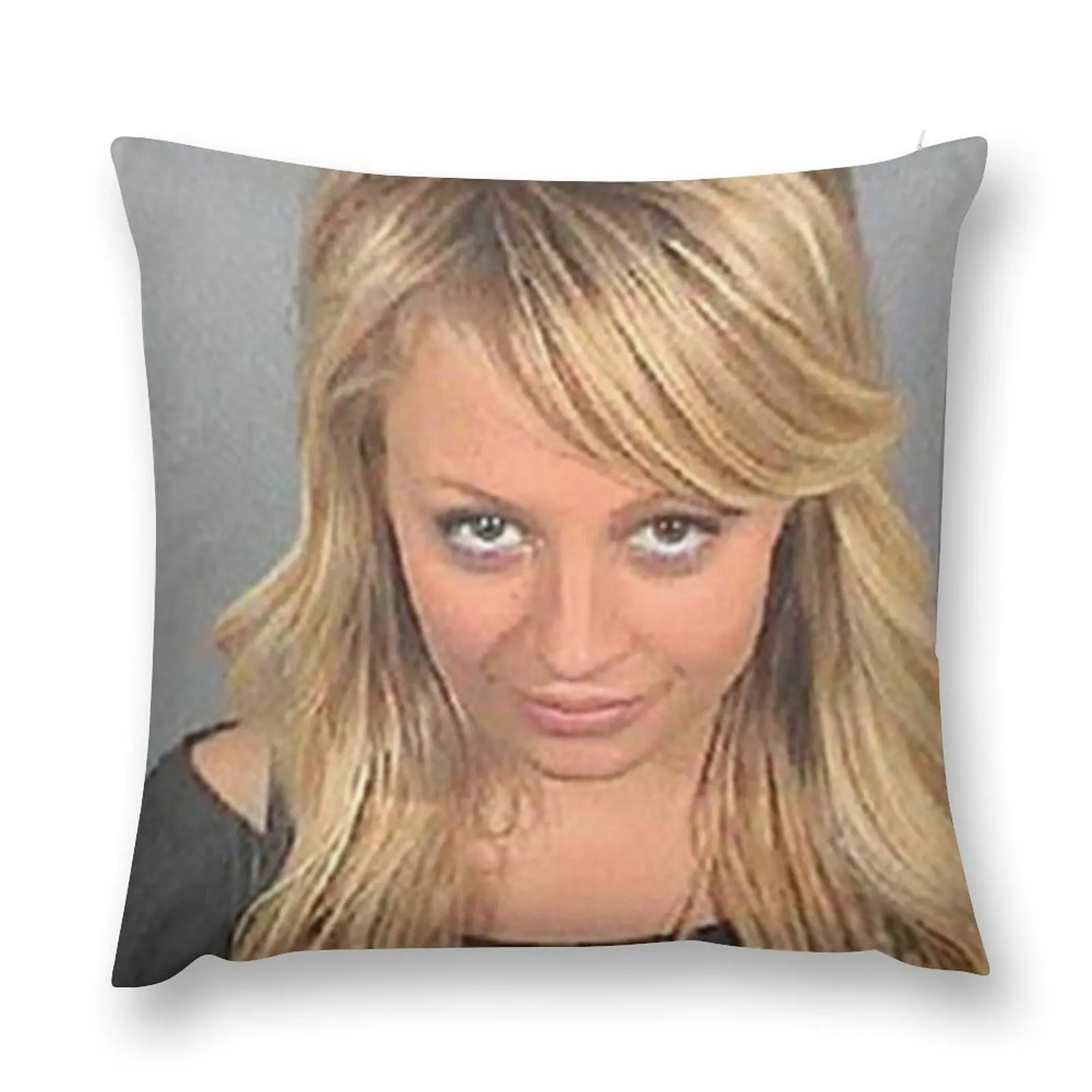 Nicole Richie's 2007 Mugshot Throw Pillow Pillow Cover christmas decorations 2025 Room decorating items pillow