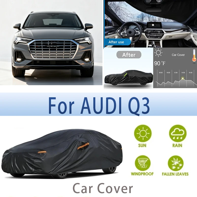 

For AUDI Q3 Outdoor Protection Full Car Covers Snow Cover Sunshade Waterproof Dustproof Exterior Car accessories