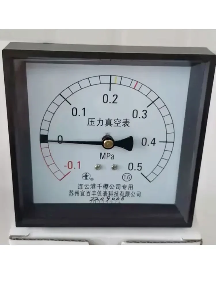 96 square pressure gauge Chizakura inner chamber pressure sterilization furnace jacket pressure steam vacuum gauge