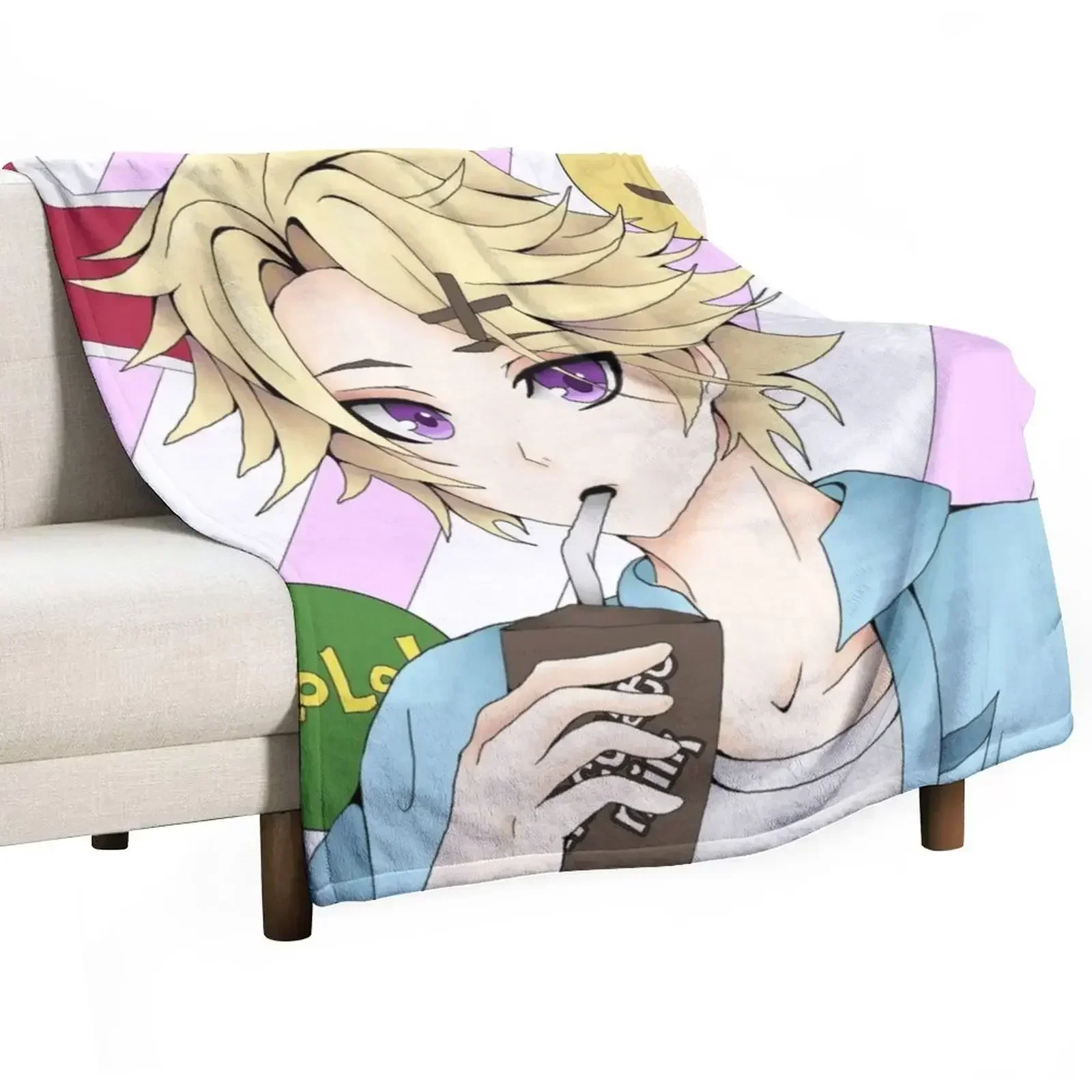 Yoosung Kim Throw Blanket Decorative Sofa Cute Blankets